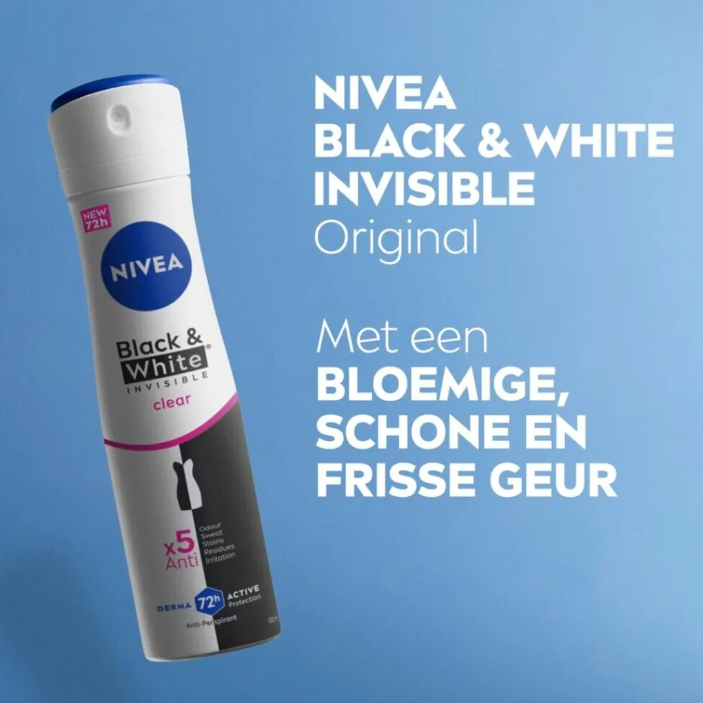 Nivea Deospray>Black & White Invisible Original Antitranspirant Spray
