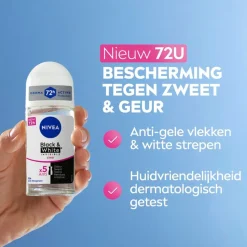 Nivea Deoroller>Black & White Invisible Original Antitranspirant Roller