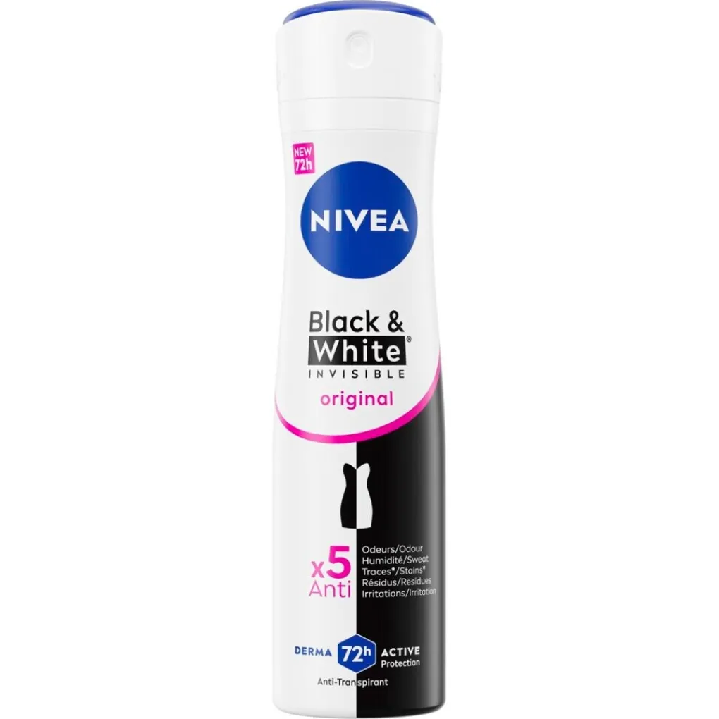 Nivea Deospray>Black & White Invisible Original Antitranspirant Spray