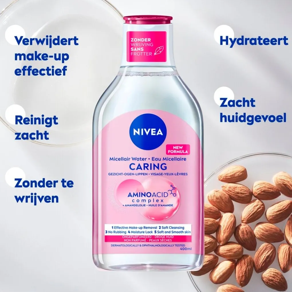 Nivea Skincare Gezichtsreiniging>NIVEA Caring Micellair Water