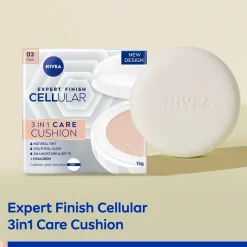 Nivea Skincare Foundation>NIVEA Cellular Expert Finish 03 Medium Dark SPF15 3-In-1 Care Cushion Foundation