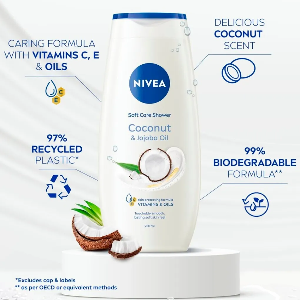 Nivea Douchecrème>Coconut & Jojoba Oil Douchecrème