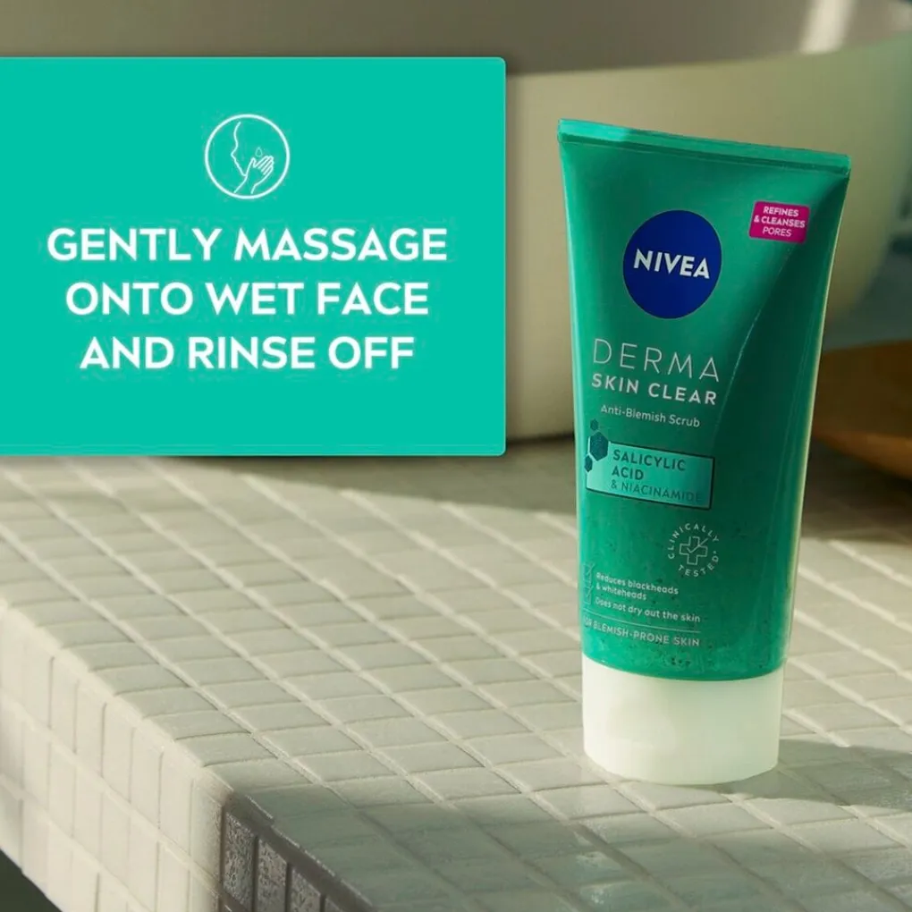 Nivea Skincare Gezichtsreiniging>NIVEA Derma Skin Clear Scrub