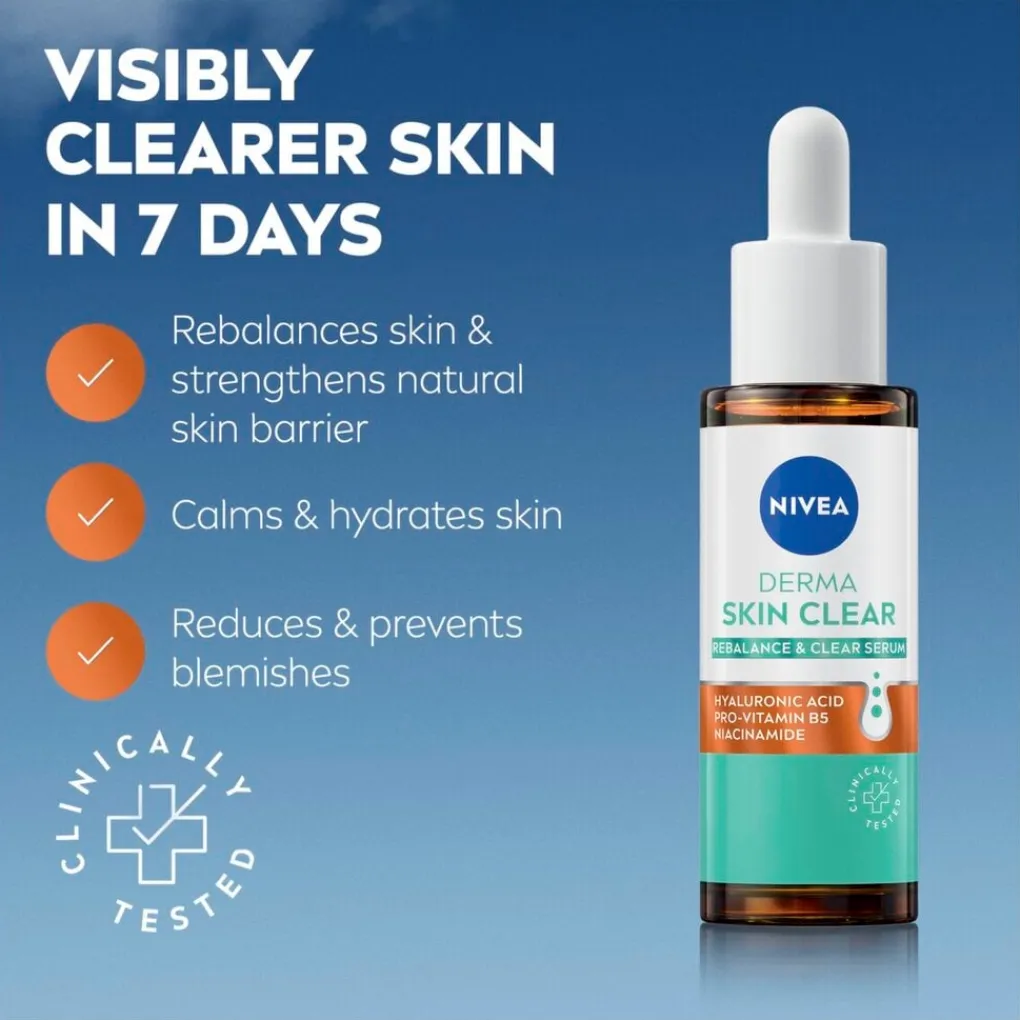 Nivea Skincare Serum>NIVEA Derma Skin Clear Zuiverend en Kalmerend Serum