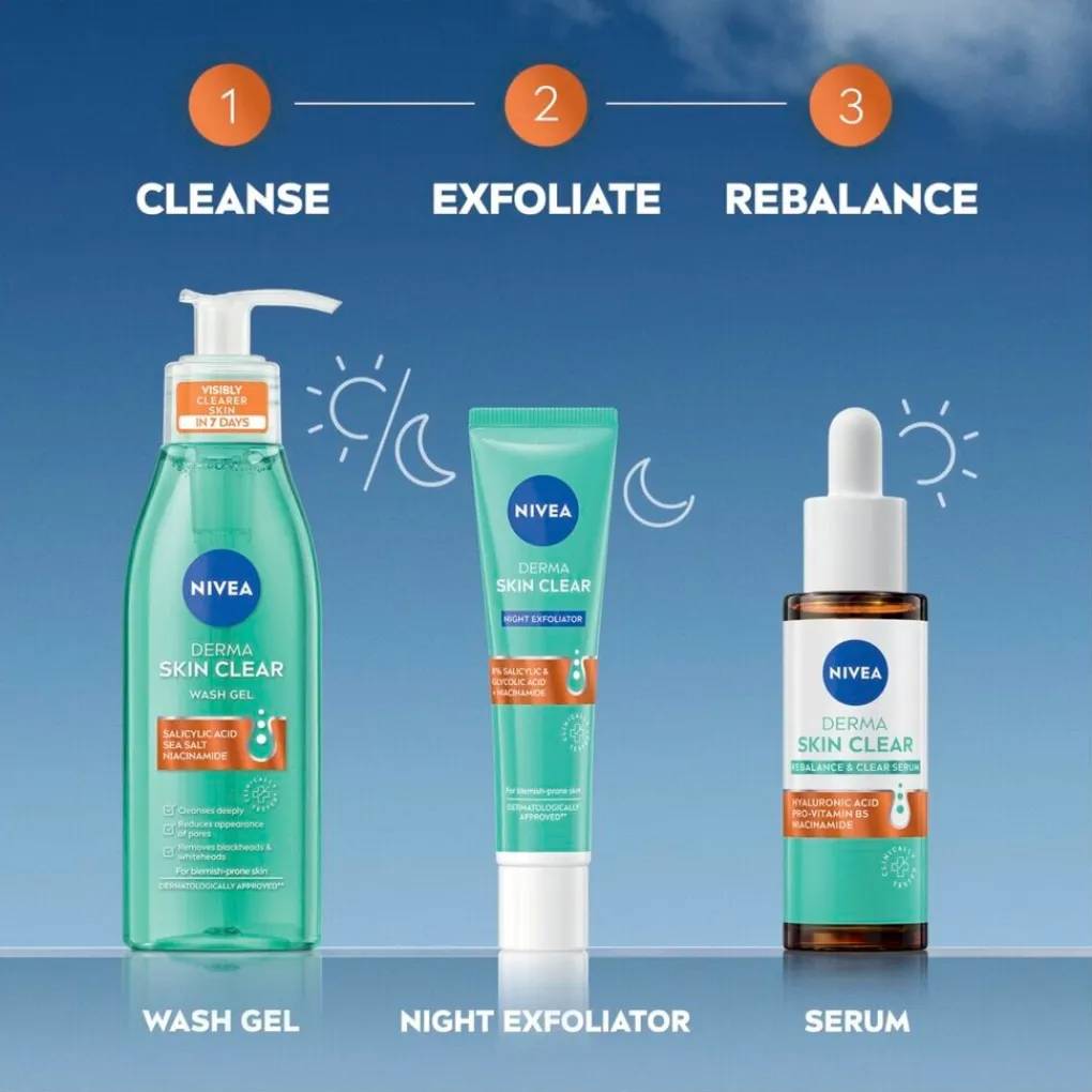 Nivea Skincare Serum>NIVEA Derma Skin Clear Zuiverend en Kalmerend Serum