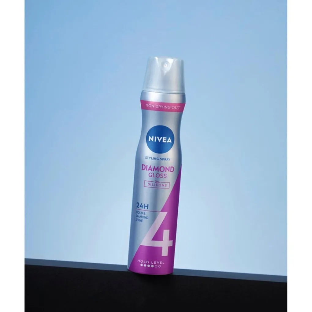 Nivea Haarlak>Diamond Gloss Care Hold 4 Styling Hairspray