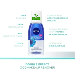 Nivea Skincare Gezichtsreiniging>NIVEA Double Effect Oogmake-Up Remover