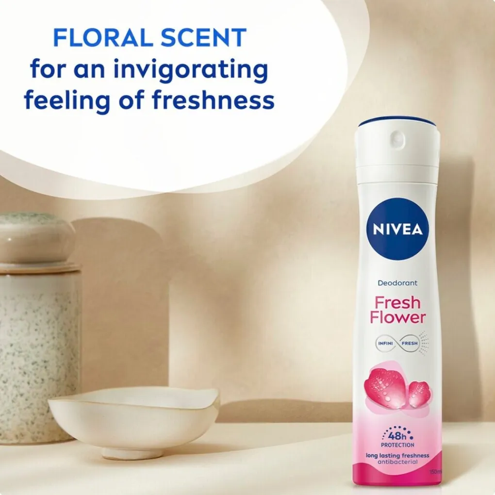 Nivea Deospray>Fresh Flower Deodorant Spray