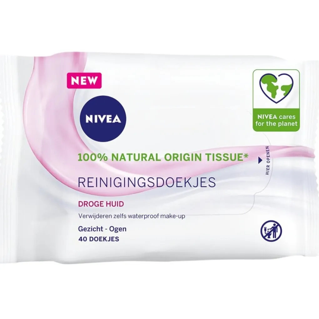Nivea Skincare Gezichtsreiniging>NIVEA 3-In-1 Verzachtende Reinigingsdoekjes