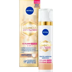 Nivea Skincare Cc Cream>NIVEA Luminous630 Anti-spot SPF30 02 Medium 3-in-1 CC Crème