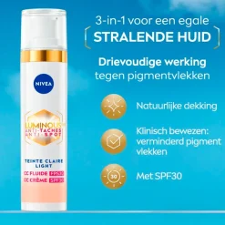 Nivea Skincare Cc Cream>NIVEA Luminous630 Anti-spot SPF30 01 Light 3-in-1 CC Crème