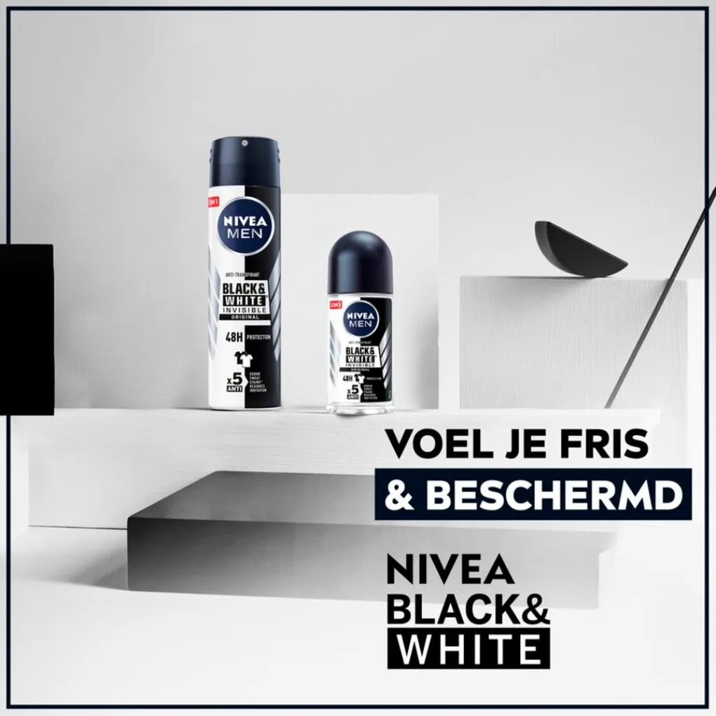 Nivea Men Deospray>Black & White Invisible Original Antitranspirant Spray