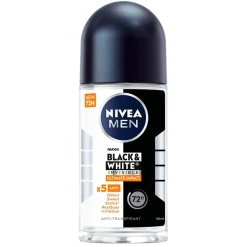 Nivea Men Deoroller>Black & White Invisible Ultimate Impact Antitranspirant Roller