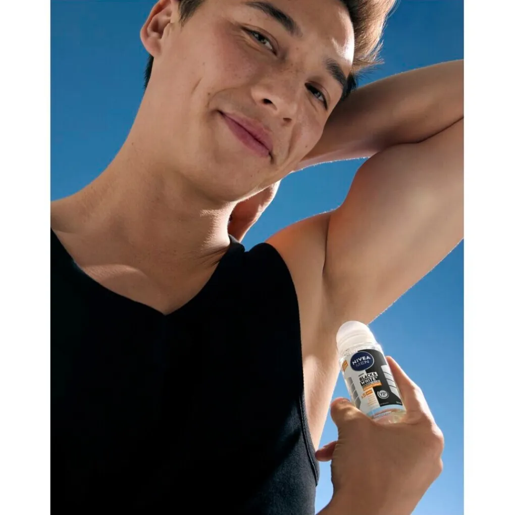 Nivea Men Deoroller>Black & White Invisible Ultimate Impact Antitranspirant Roller
