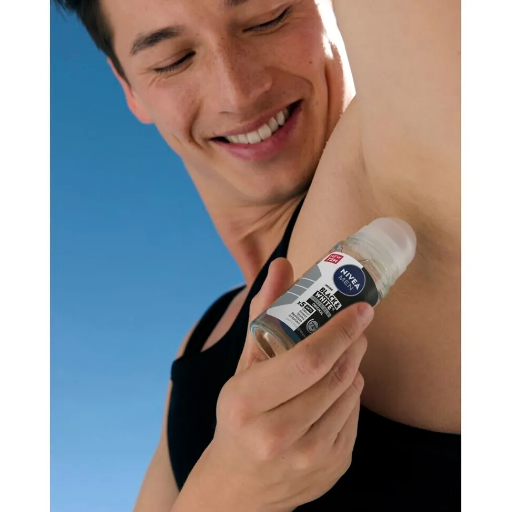 Nivea Men Deoroller>Black & White Invisible Ultimate Impact Antitranspirant Roller