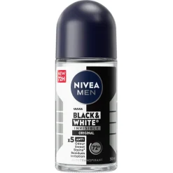 Nivea Men Deoroller>Black & White Invisible Original Antitranspirant Roller