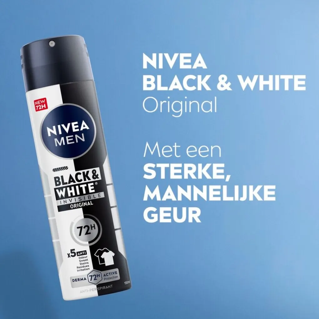 Nivea Men Deospray>Black & White Invisible Original Antitranspirant Spray