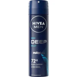 Nivea Men Deospray>Deep Black Carbon Beat Antitranspirant Spray