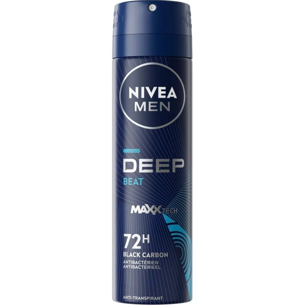 Nivea Men Deospray>Deep Black Carbon Beat Antitranspirant Spray