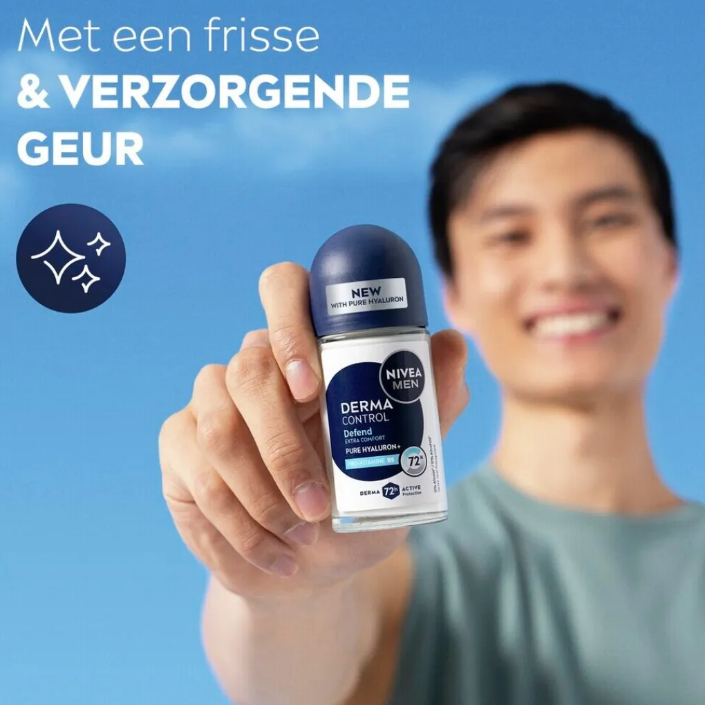 Nivea Men Deoroller>Derma Control Defend Antitranspirant Roller