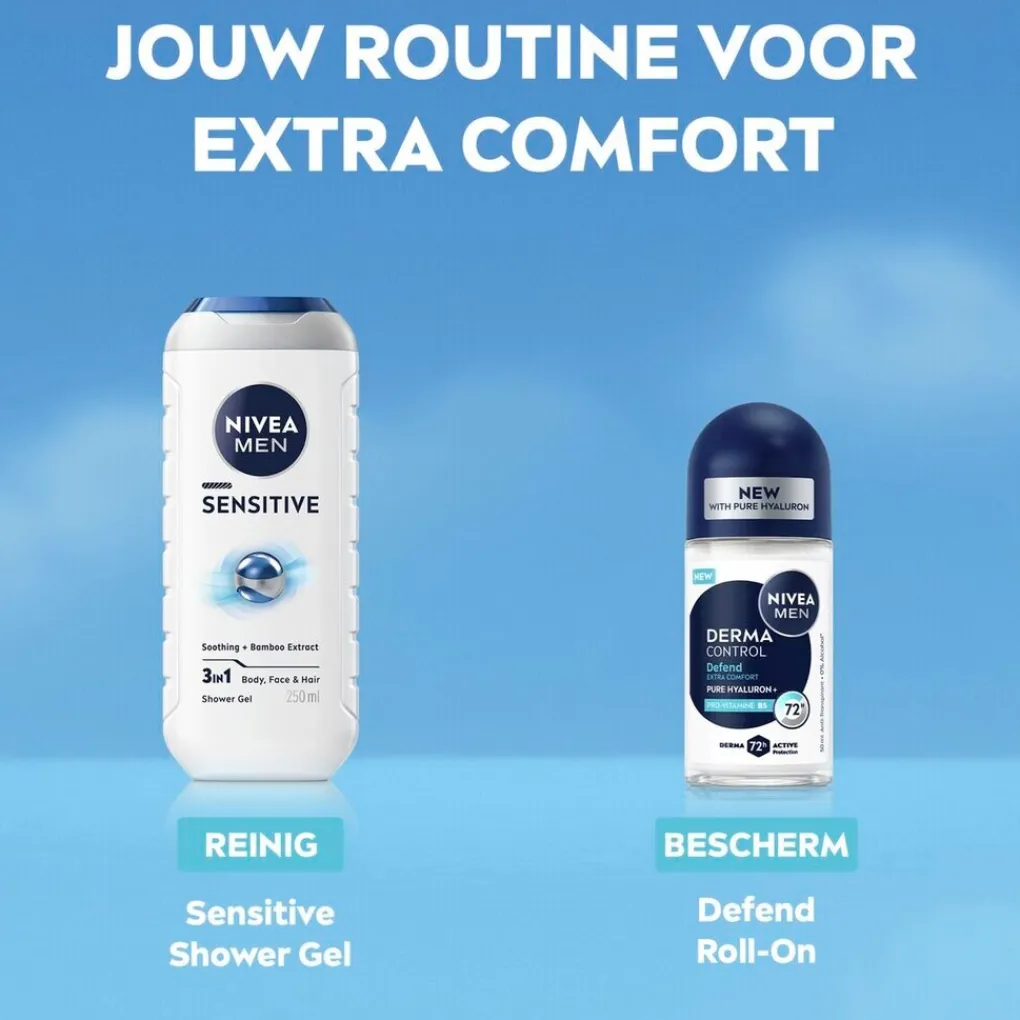 Nivea Men Deoroller>Derma Control Defend Antitranspirant Roller