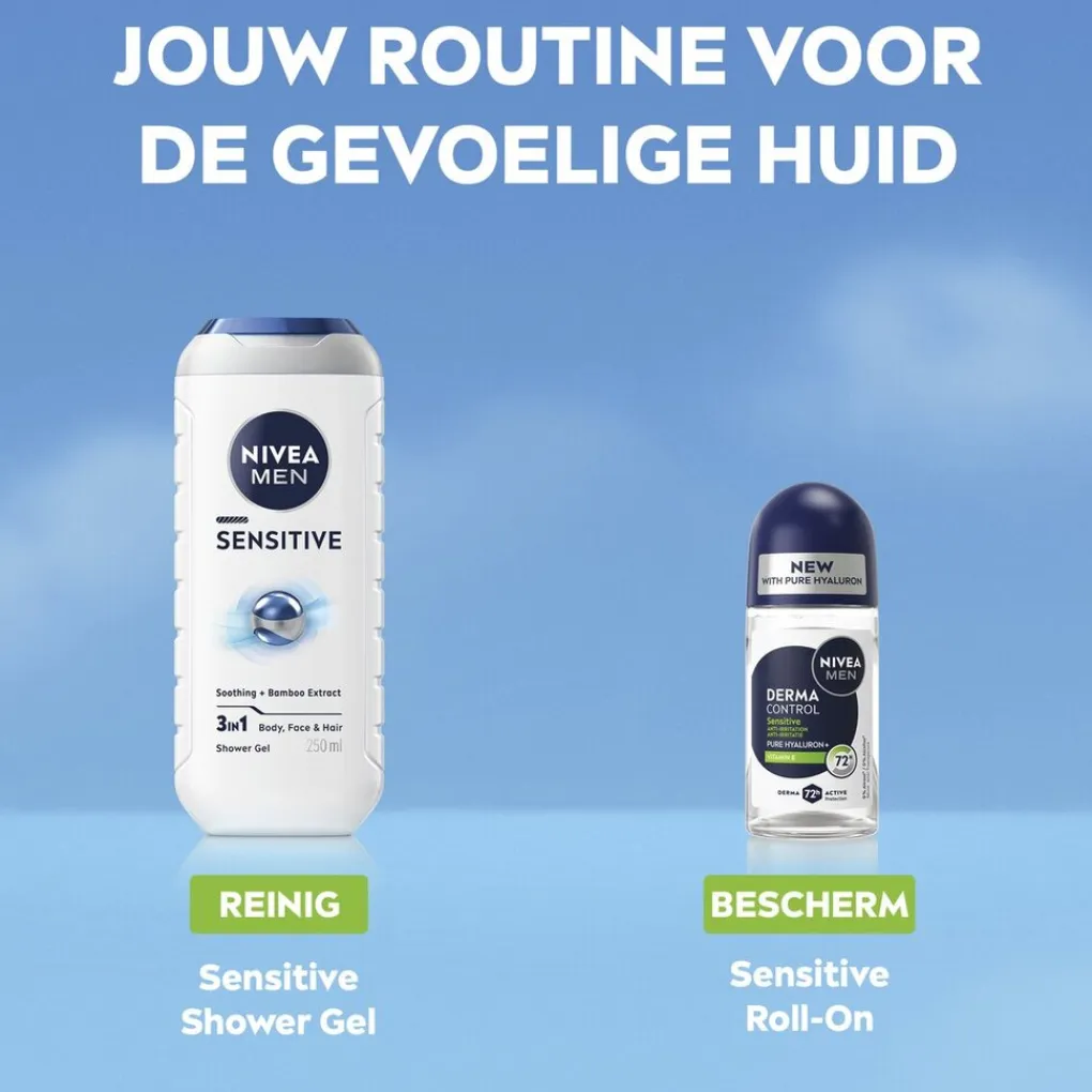 Nivea Men Deoroller>Derma Control Sensitive Antitranspirant Roller
