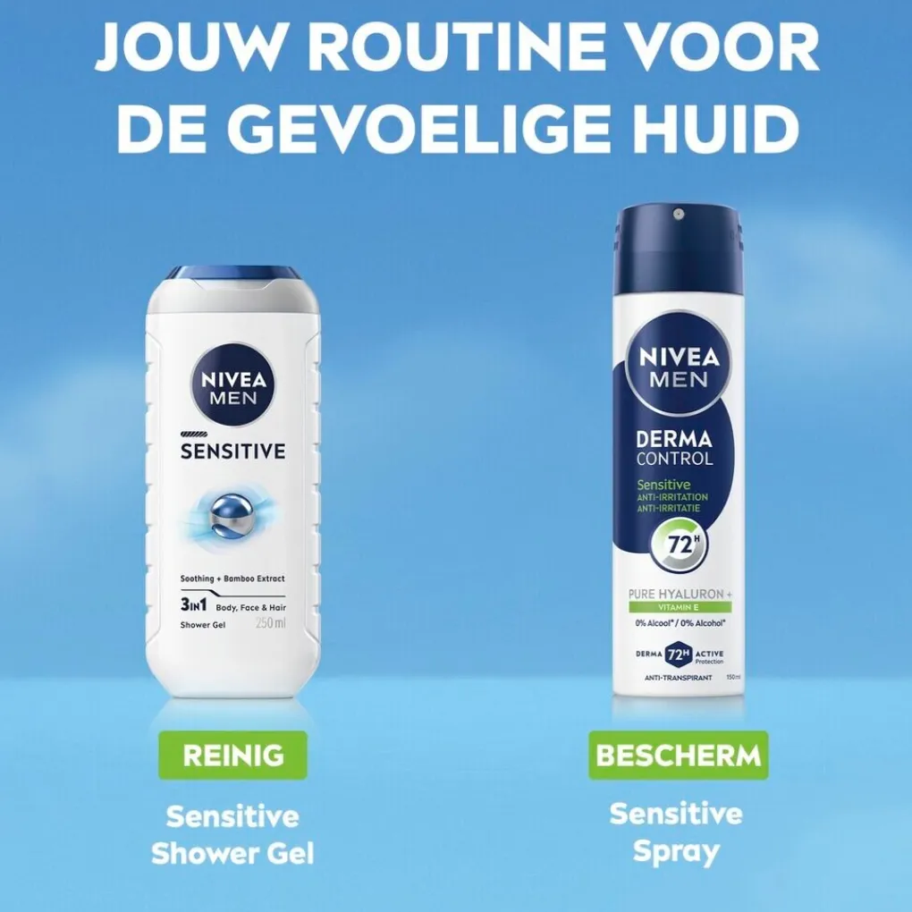 Nivea Men Deospray>Derma Control Sensitive Antitranspirant Spray
