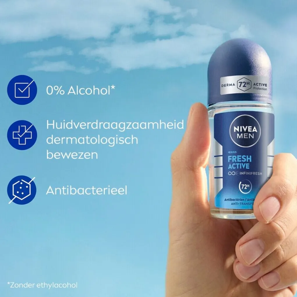 Nivea Men Deoroller>Fresh Active Antitranspirant Roller