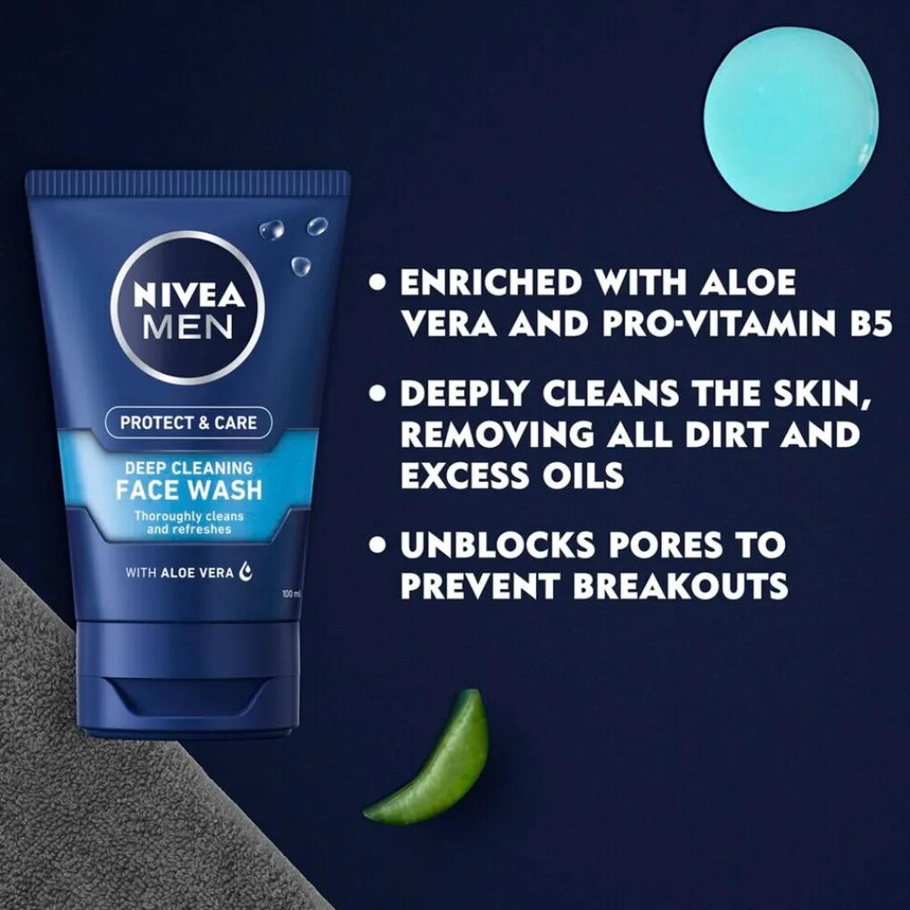 Nivea Men Gezichtsreiniging Mannen>Protect & Care Verfrissende Face Wash