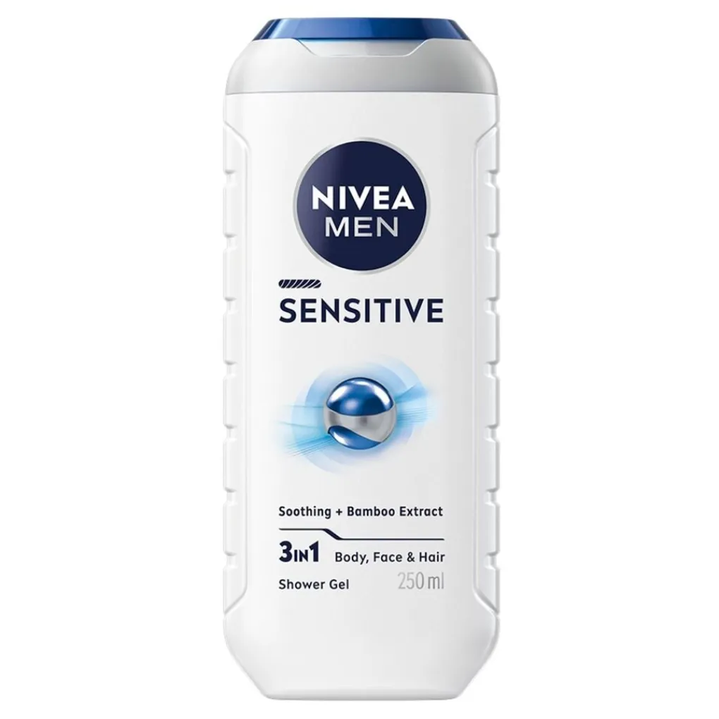 Nivea Men Shampoo|Douchegel>Sensitive 3-in-1 Douchegel