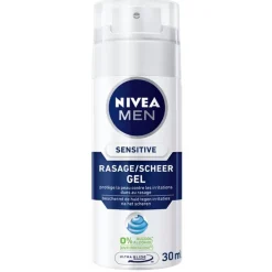 Heren Nivea Men Scheerschuim En Scheergel|Mini Reisverpakkingen>Sensitive Scheergel