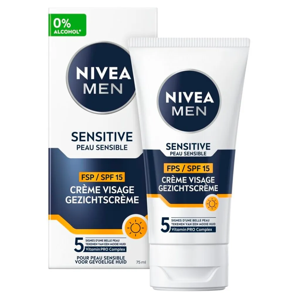 Nivea Men Gezichtscreme Mannen>Sensitive SPF15 Gezichtscrème