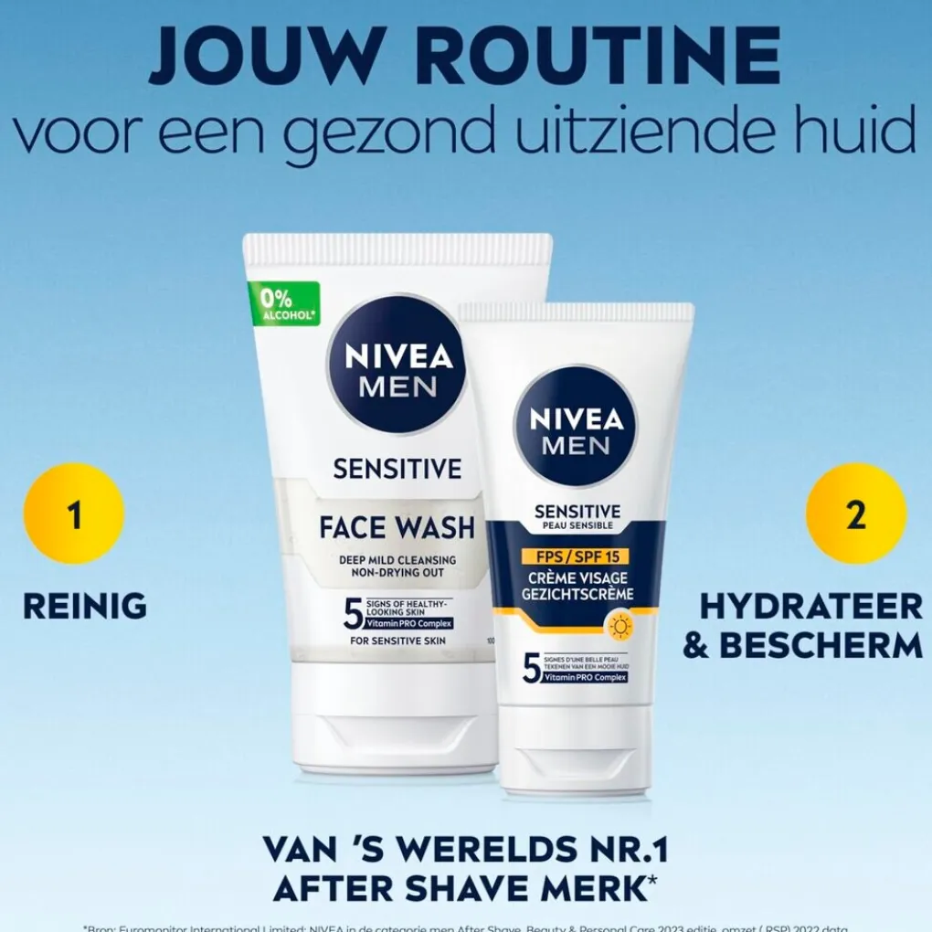 Nivea Men Gezichtscreme Mannen>Sensitive SPF15 Gezichtscrème