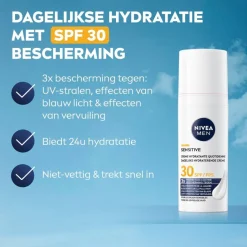 Nivea Men Gezichtscreme Mannen>SPF30 Sensitive Dagelijkse Beschermende Hydraterende Crème