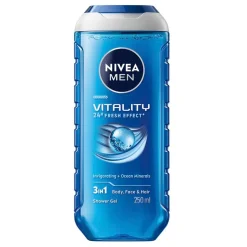 Nivea Men Shampoo|Douchegel>Vitality 3-in-1 Douchegel