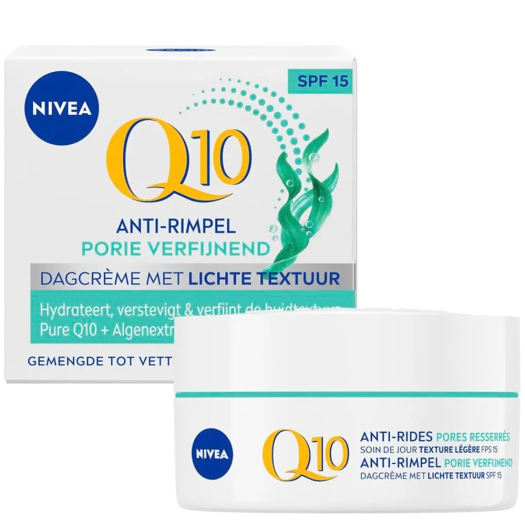 Nivea Skincare Dagcreme>NIVEA Q10 Power Anti-Rimpel Porie Verfijnende Extra Lichte Dagcrème