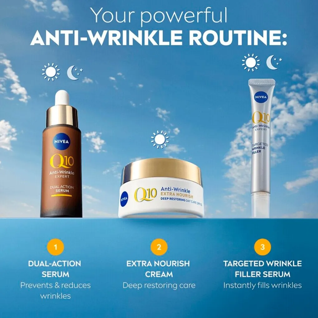 Nivea Skincare Dagcreme>NIVEA Q10 Power +Extra Voedende Anti-Rimpel Dagcrème