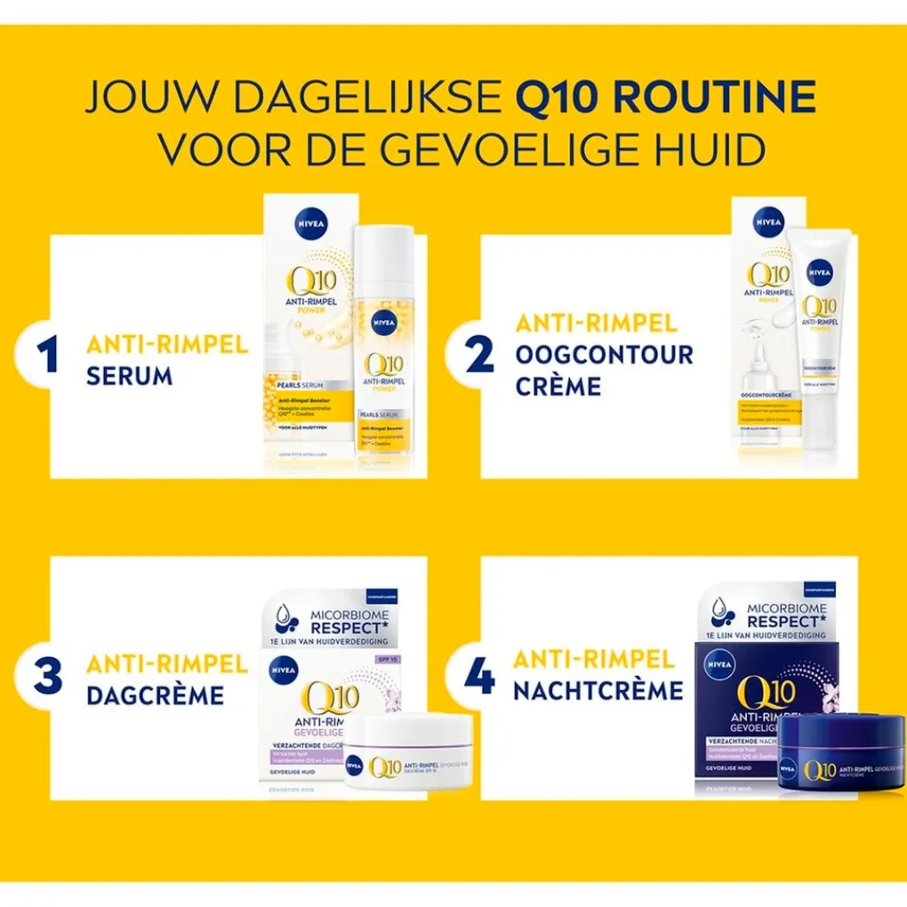 Nivea Skincare Nachtcreme>NIVEA Q10 Power Sensitive Anti-Rimpel Nachtcrème