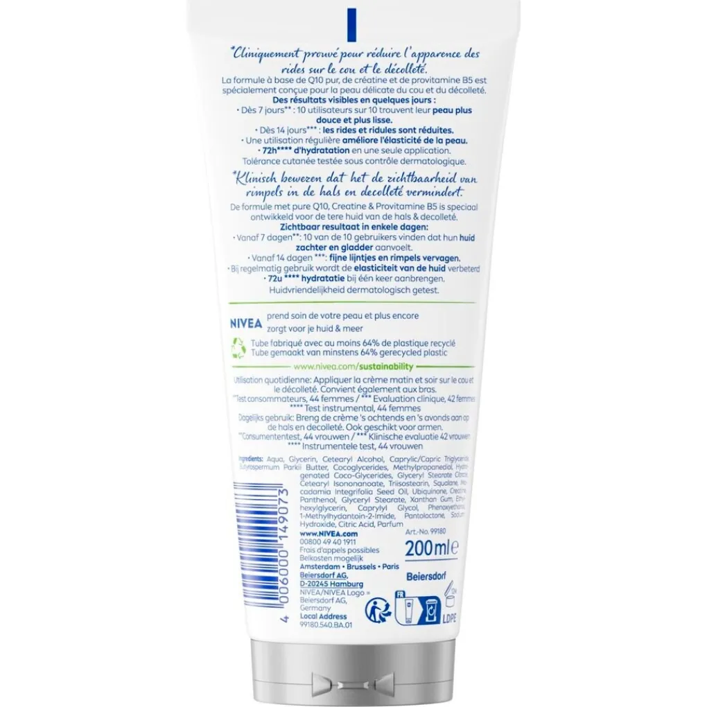 Nivea Bodycremes|Dagcreme>Q10 Verstevigend + Anti-Rimpel Crème voor Hals en Decolleté