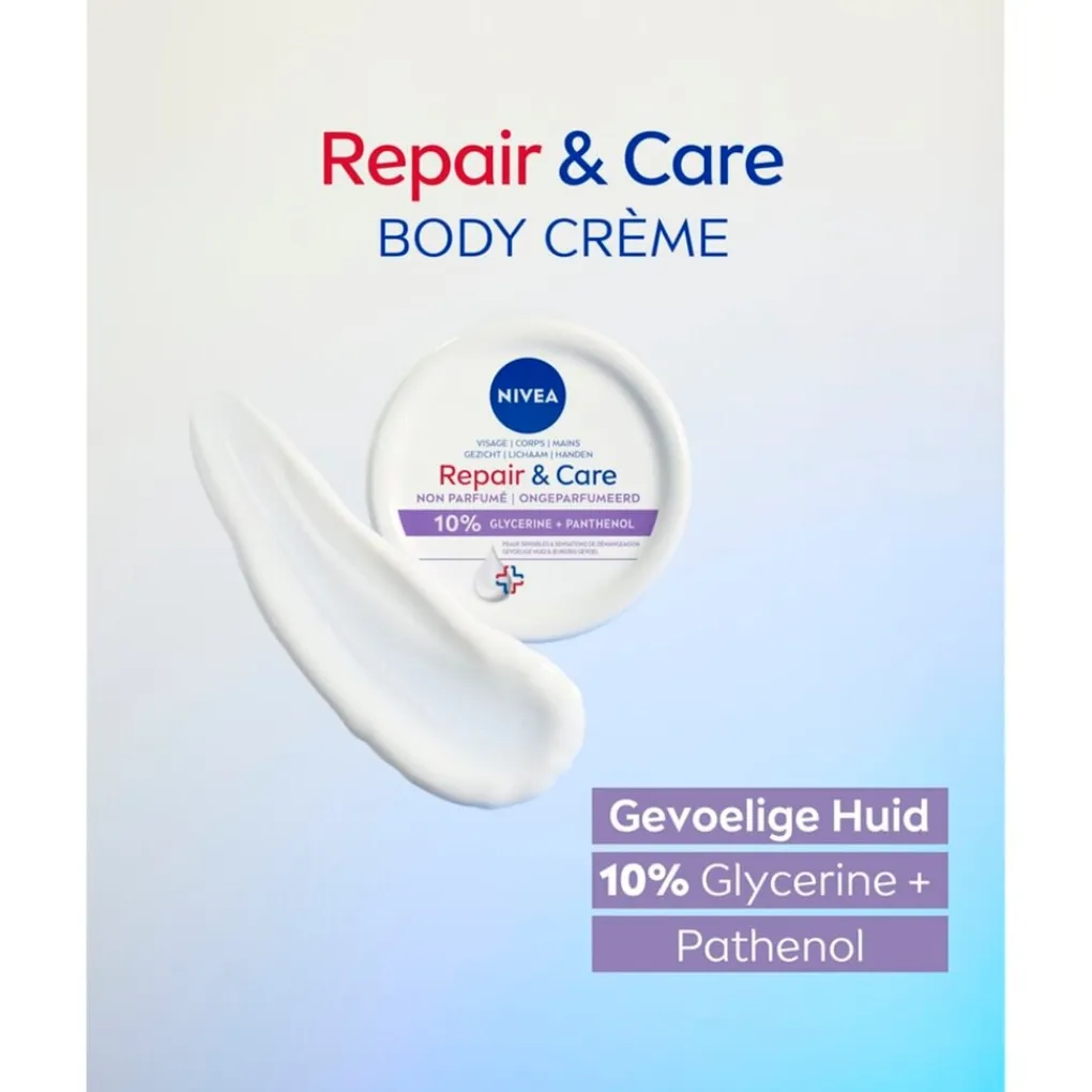 Nivea Bodycremes>Repair & Care Fragrance Free Bodycrème