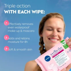 Nivea Skincare Gezichtsreiniging>NIVEA Rose Care Micellair Reinigingsdoekjes