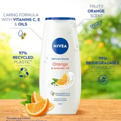 Nivea Douchecrème>Soft Care Shower Orange & Avocado Oil Douchegel