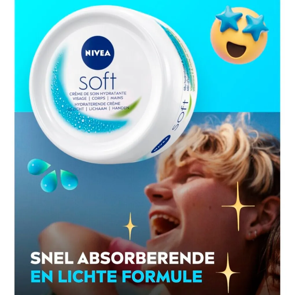 Nivea Handcrèmes|Bodycremes>Soft Hydraterende Crème