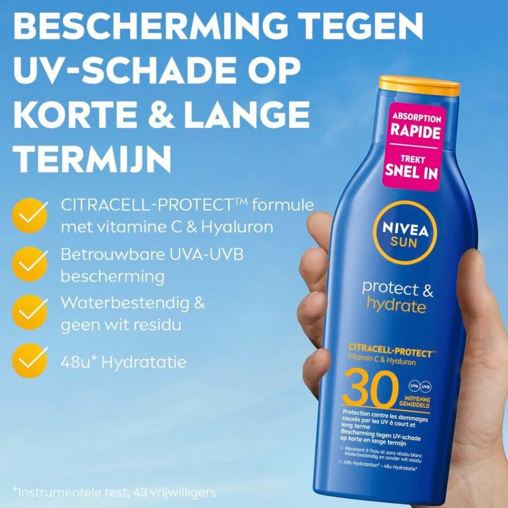 Nivea Sun Zonnebrand>Protect & Hydrate SPF30 Zonnebrandlotion