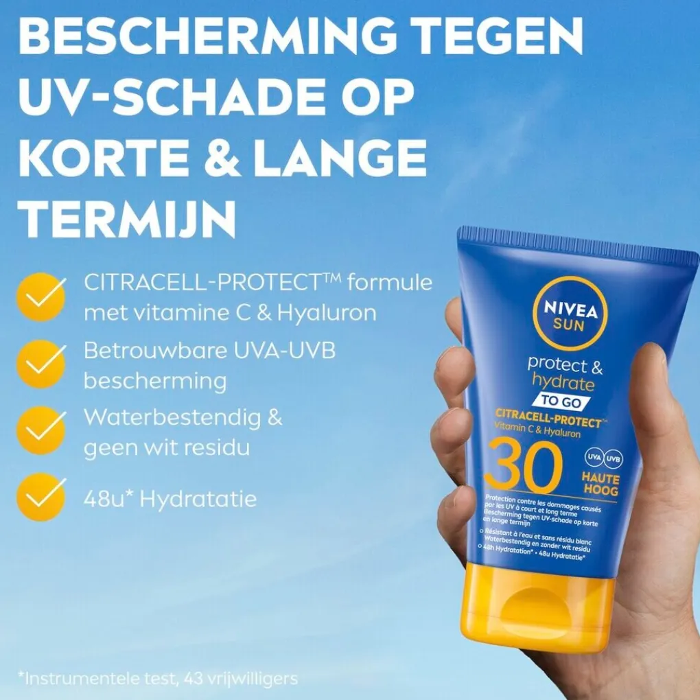 Nivea Sun Zonnebrand>Protect & Hydrate Pocket Size SPF30 Zonnebrandcrème