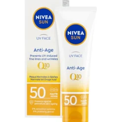 Nivea Sun Zonnebrand>Uv Face Anti-Age Q10 SPF50 Zonnecrème