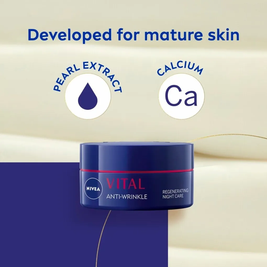 Nivea Skincare Nachtcreme>NIVEA Vital Anti-Rimpel Herstellende Nachtcrème