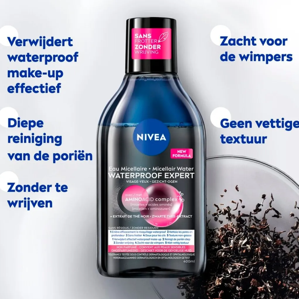 Nivea Skincare Gezichtsreiniging>NIVEA Waterproof Expert Micellair Water