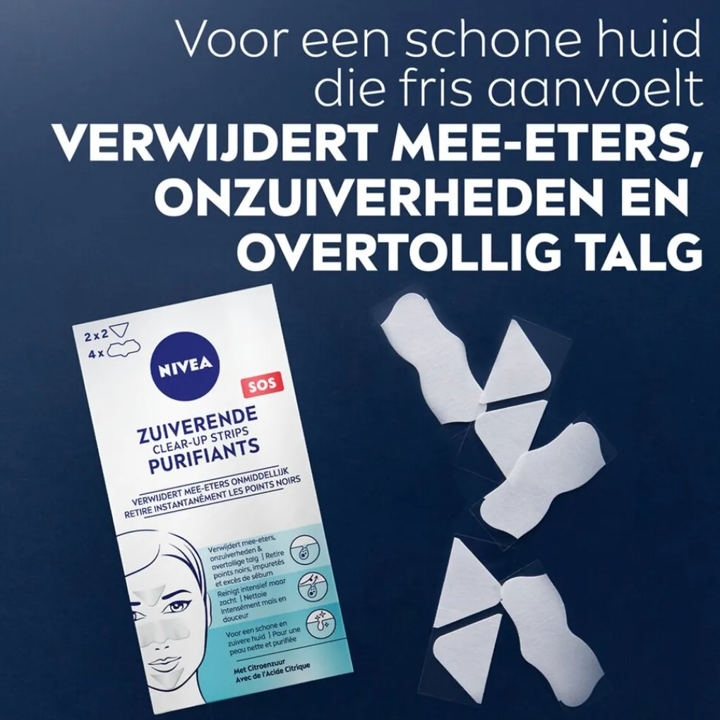 Nivea Skincare Pimple Patches|Gezichtsreiniging>NIVEA Zuiverende Clear-Up Strips