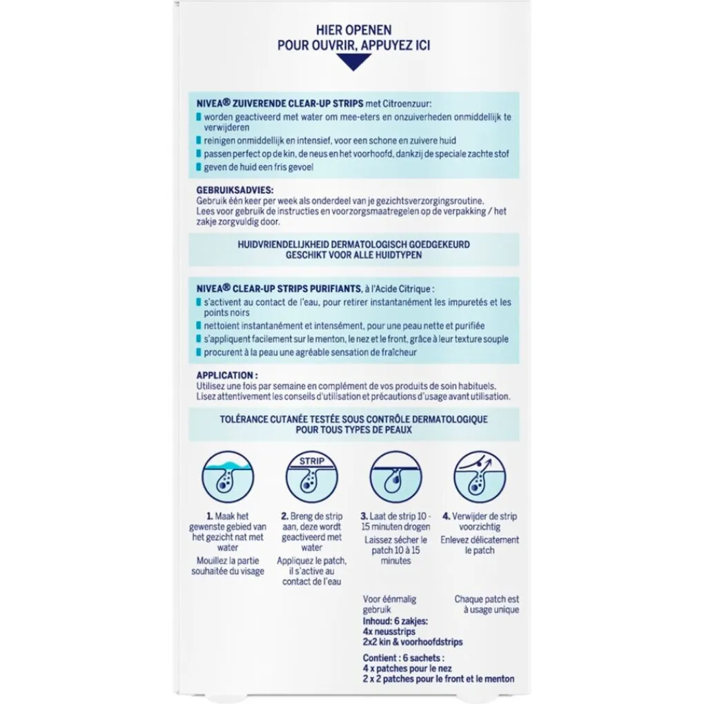 Nivea Skincare Pimple Patches|Gezichtsreiniging>NIVEA Zuiverende Clear-Up Strips